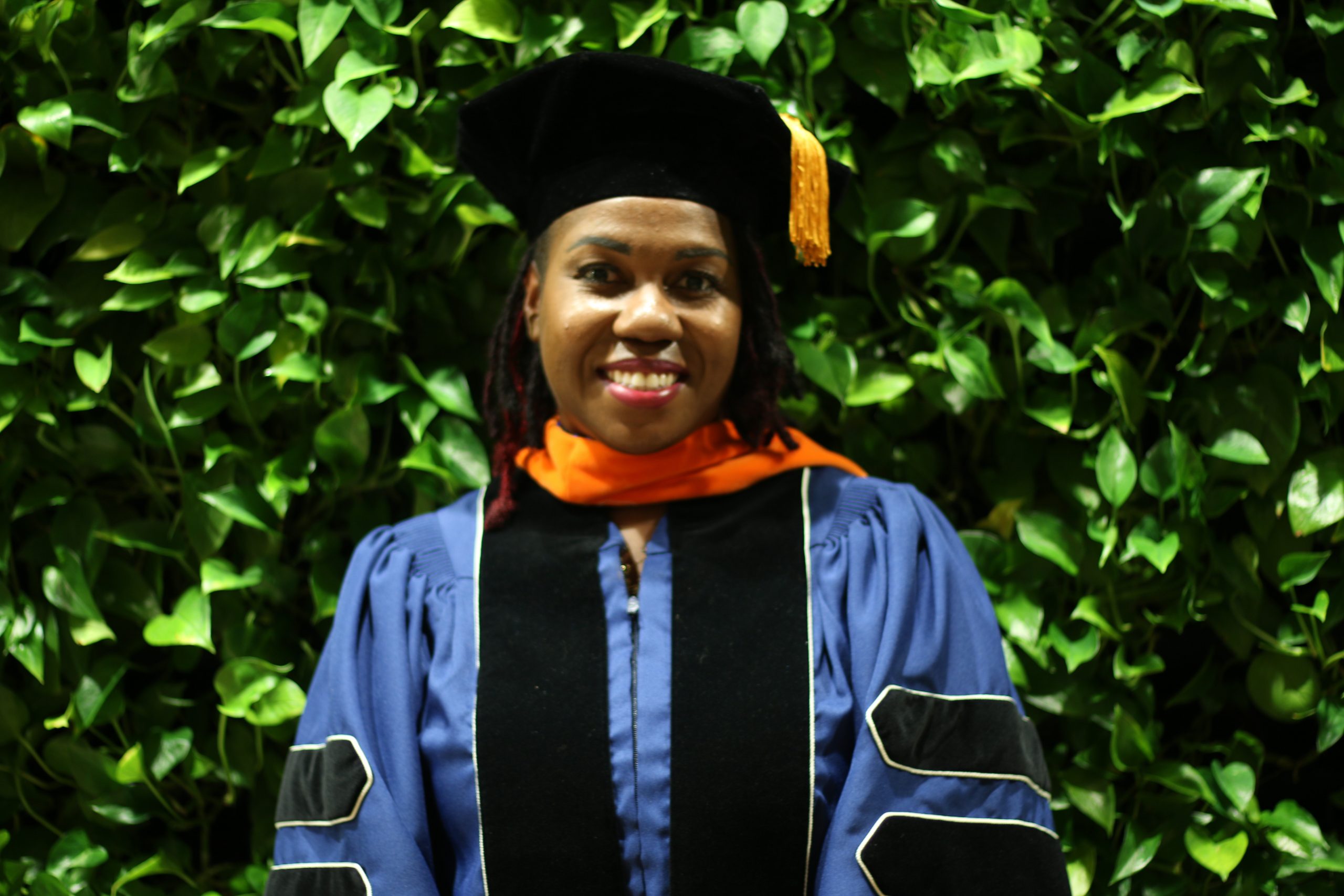 Dr. Salli Nichols at her doctoral graduation, George Washington University